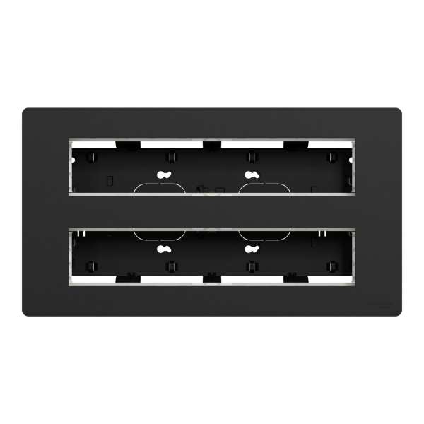 Unica - boîte de concentration saillie complète - 2 rang de 10 mod - anthracite