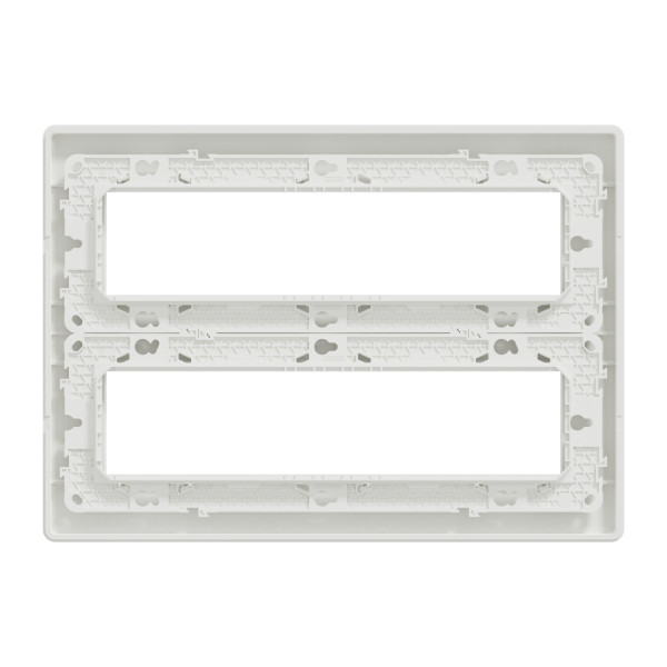 Schneider unica2 - boîte de concentration saillie complète - 2 rang de 8 mod - blanc antim