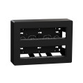 Unica - boîte de concentration saillie complète - 2 rang de 8 mod - anthracite