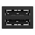 Unica - boîte de concentration saillie complète - 2 rang de 8 mod - anthracite