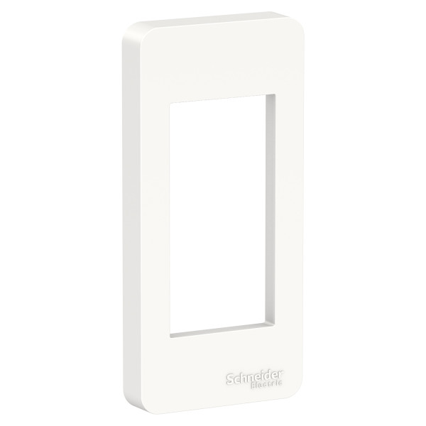 Schneider unica2 - plaque de finition étroite - blanc - 1 module