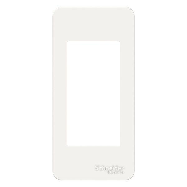 Schneider unica2 - plaque de finition étroite - blanc - 1 module