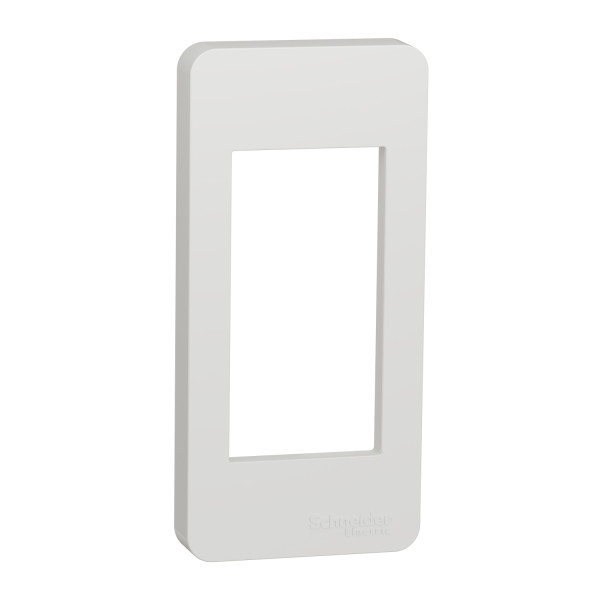 Schneider unica2 - plaque de finition étroite - blanc - 1 module