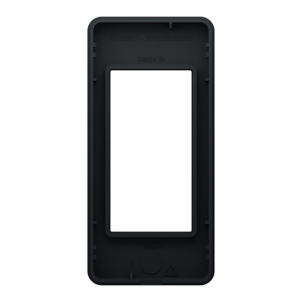 Plaque de Finition Etroite Anthracite 1 Module Unica Schneider