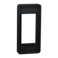 Plaque de Finition Etroite Anthracite 1 Module Unica Schneider