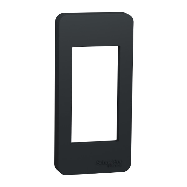 Plaque de Finition Etroite Anthracite 1 Module Unica Schneider