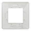 Plaque de Finition Blanche 1 Poste Unica Studio Schneider