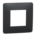 Plaque de Finition Anthracite 1 Poste Unica Studio Schneider