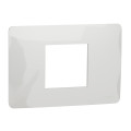 Schneider unica2 studio - plaque de finition - blanc - 2 modules