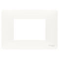 Schneider unica2 studio - plaque de finition - blanc - 3 modules