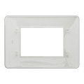 Schneider unica2 studio - plaque de finition - blanc - 3 modules