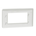 Schneider unica2 studio - plaque de finition - blanc - 4 modules