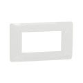 Schneider unica2 studio - plaque de finition - blanc - 4 modules