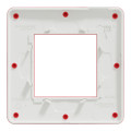 Schneider unica2 studio color - plaque de finition - rouge cardinal liseré blanc - 1 poste