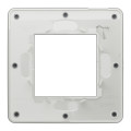 Schneider unica2 studio color - plaque de finition - gris foncé liseré blanc - 1 poste