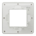 Schneider unica2 studio color - plaque de finition - gris pierre liseré blanc - 1 poste