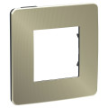 Schneider unica2 studio métal - plaque de finition - bronze liseré anthracite - 1 poste