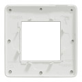 Unica studio métal n - plaque de finition - aluminium liseré blanc - 1 poste