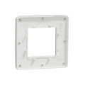 Unica studio métal n - plaque de finition - aluminium liseré blanc - 1 poste