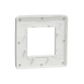 Unica studio métal n - plaque de finition - aluminium liseré blanc - 1 poste