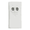 Unica - prise chargeur USB double - 15W - type A+C - 1 mod - blanc - méca seul