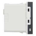Unica - chargeur USB double - 15W - type A+C - 1 module - anthracite - méca seul