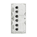Unica - prise standard italien - 16a - 2p+t - 1 mod - blanc - méca seul