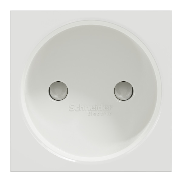 Schneider unica2 - prise 2p - bornier à vis - 2 mod - blanc - méca seul