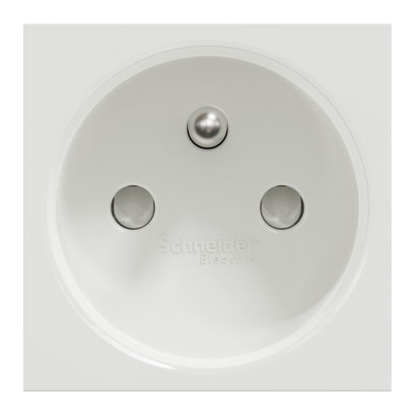 Schneider unica2 - prise 2p+t - fr - 90° - vis - blanc - méca seul