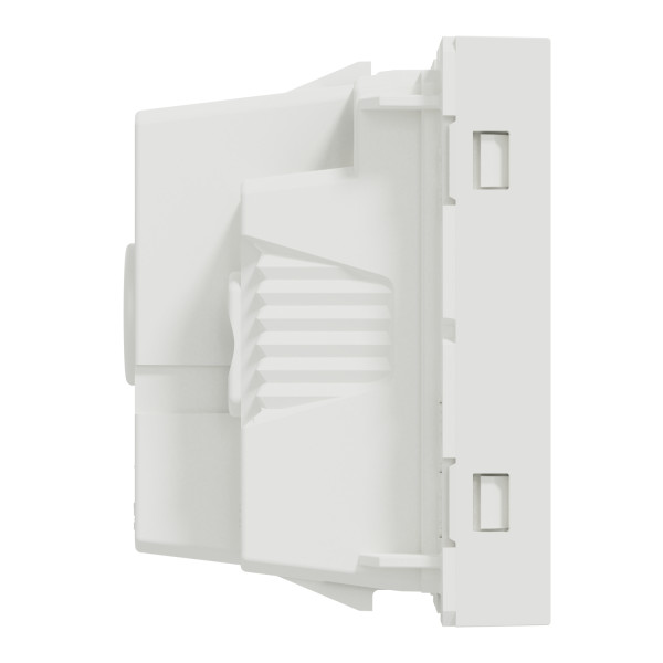 Unica - prise standard britannique - 15a - 2p+t - 2 mod - blanc - méca seul