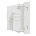 Unica - prise standard britannique - 15a - 2p+t - 2 mod - blanc - méca seul