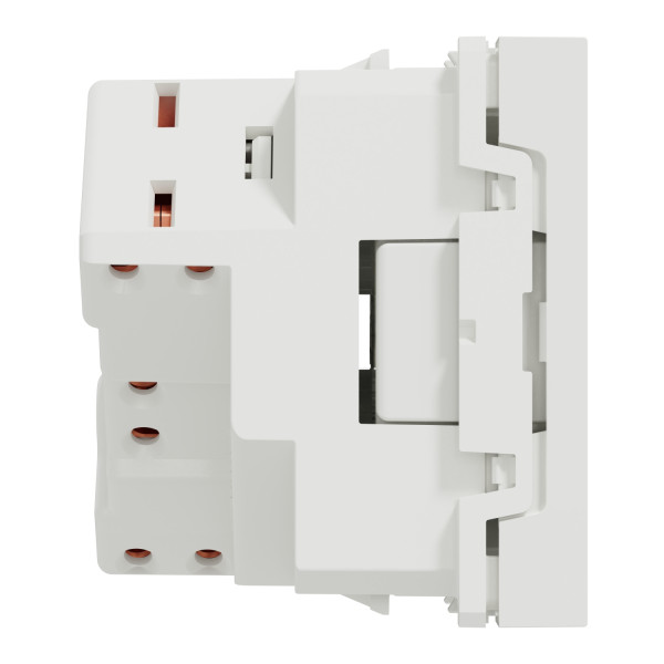 Schneider unica2 - prise 2p+t - fr - 45° - goulotte - raccord rapide - blanc - méca seul