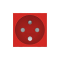 Schneider unica2 - prise 2p+t - fr - 90° - vis - détrompage mécanique - rouge - méca seul