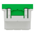 Schneider unica2 - prise 2p+t - fr - 90° - affleurant - raccord rapide - vert - méca seul