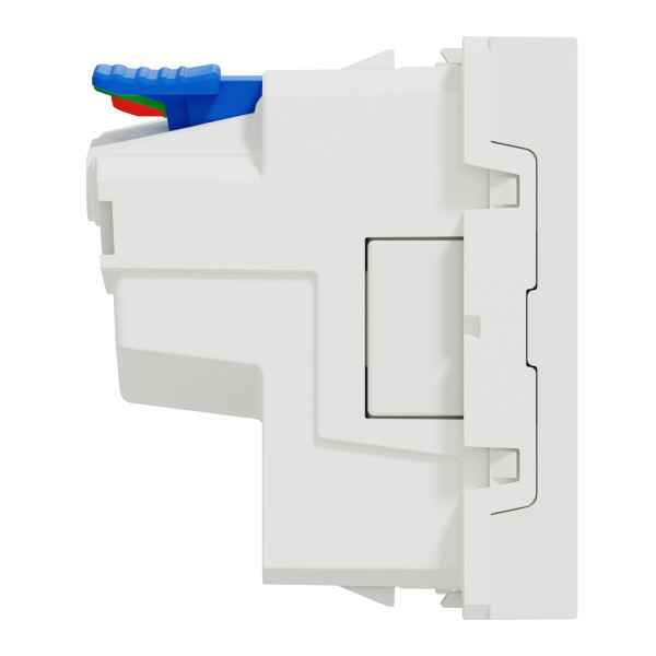 Schneider unica2 - prise 2p+t - fr - 90° - affleur - raccord rapide - blanc anti - mécanique seul