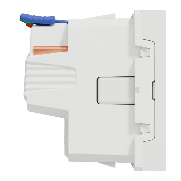 Schneider unica2 - prise 2p+t - de - connexion rapide - blanc - méca seul
