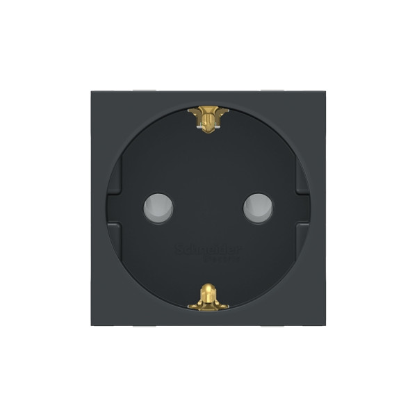 Schneider unica2 - prise 2p+t - de - connexion rapide - anthracite - méca seul