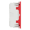 Schneider unica2 - prise double lumineuse 2p+t - fr - 45° - détrompage - rouge - méca seul