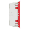 Schneider unica2 - prise double lum 2p+t - fr - 45° - connexion rapide - rouge - méca seul