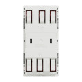 Schneider unica2 - prise double 2p+t - fr - 45° - connexion rapide - alu - méca seul