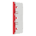 Schneider unica2 - prise triple 2p+t - fr - 45° - goulotte - détrompage - rouge - méca seul