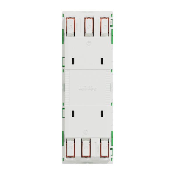 Schneider unica2 - prise triple 2p+t - fr - 45° - vert - méca seul