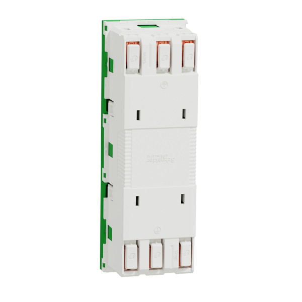 Schneider unica2 - prise triple 2p+t - fr - 45° - vert - méca seul