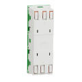 Schneider unica2 - prise triple 2p+t - fr - 45° - vert - méca seul