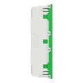 Schneider unica2 - prise triple 2p+t - fr - 45° - vert - méca seul