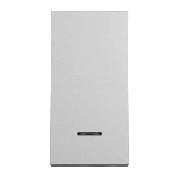 Va-et-Vient Aluminium pour Témoin Lumineux 10 A Unica Schneider – 1 Module – Mécanisme Seul