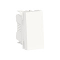 Schneider unica2 - bouton-poussoir no/nf - 10a - connex rapide - 1 mod - blanc - méca seul