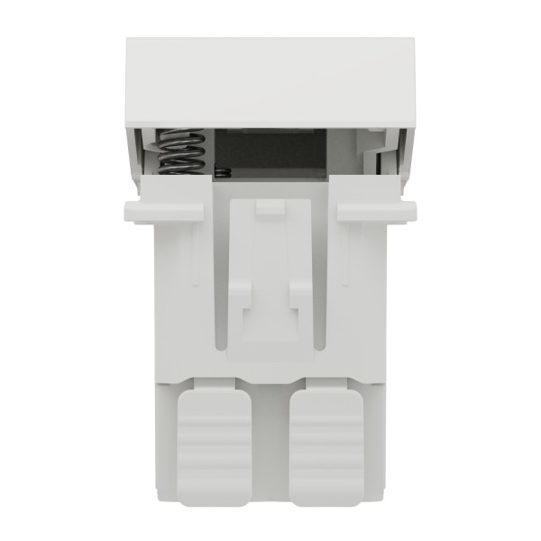 Schneider unica2 - bouton-poussoir no/nf - 10a - connex rapide - 1 mod - blanc - méca seul