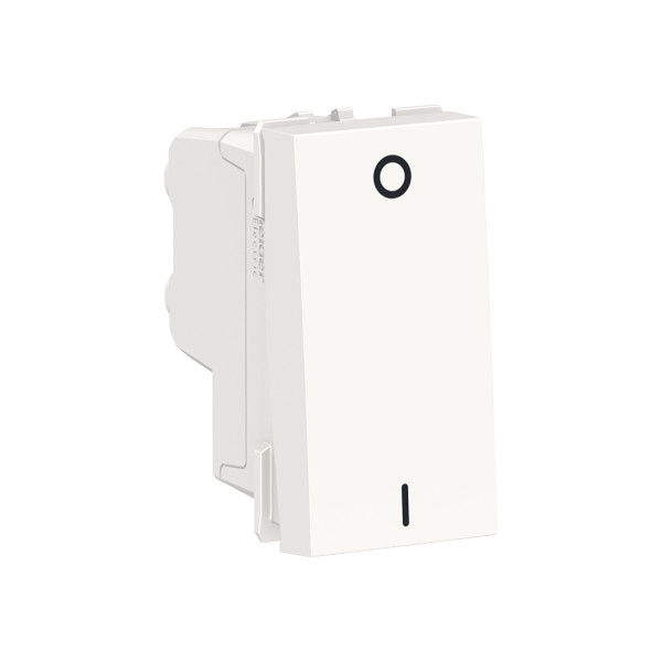 Interrupteur Bipolaire Blanc 16 A Unica Schneider – 1 Module – Mécanisme Seul