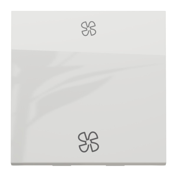 Schneider unica2 - commande vmc 2 vitesses - 10a - 2 modules - blanc antimi - méca seul